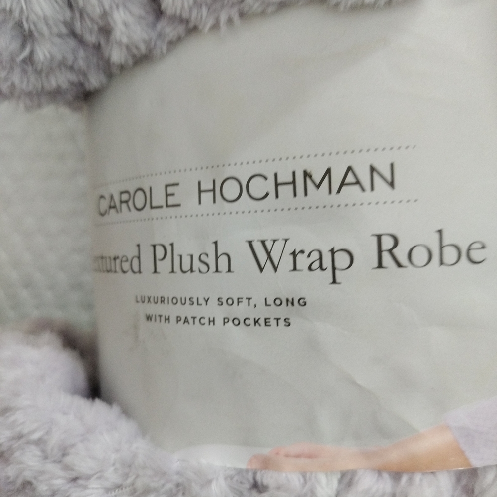 Carole Hochman Lavender Plush Wrap Robe Medium - Picture 3 of 4